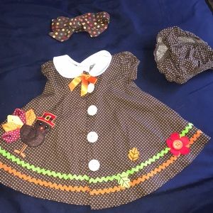 Thanksgiving dress 3-6 month old.